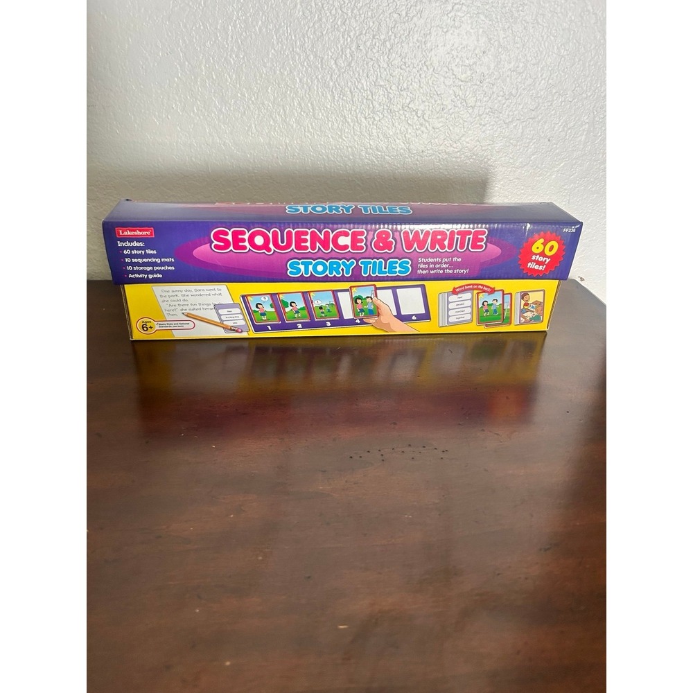 Lakeshore Sequence Write Story Tiles Learning Educational Activity Game Age 6+